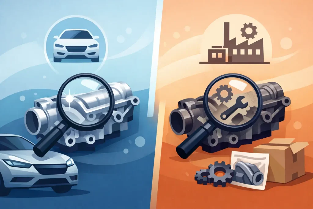 Diferença entre peça original e OEM
