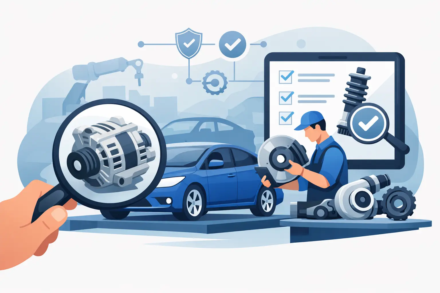 Como validar peça OEM automotiva
