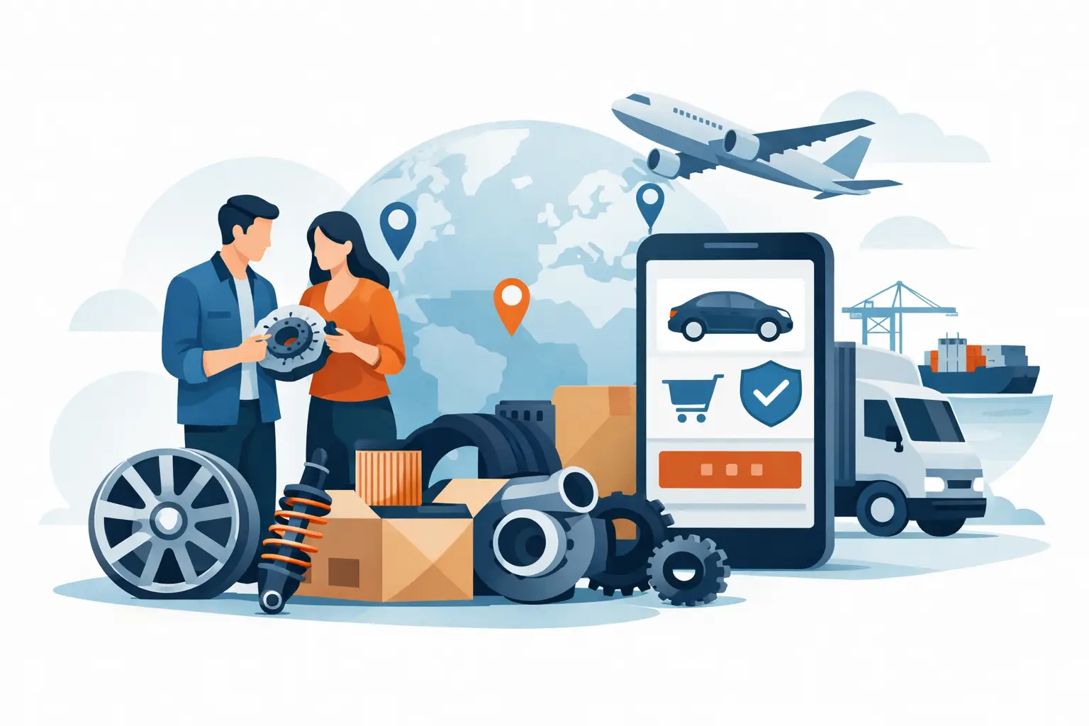 Onde comprar autopeças importadas com segurança