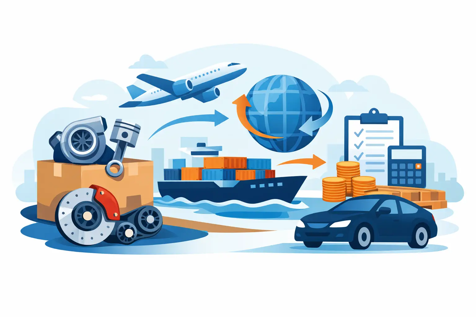 Quanto custa importar peça automotiva?