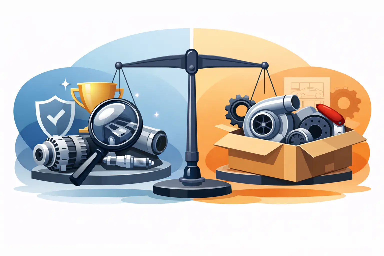 Peça genuína vs OEM: qual vale mais?
